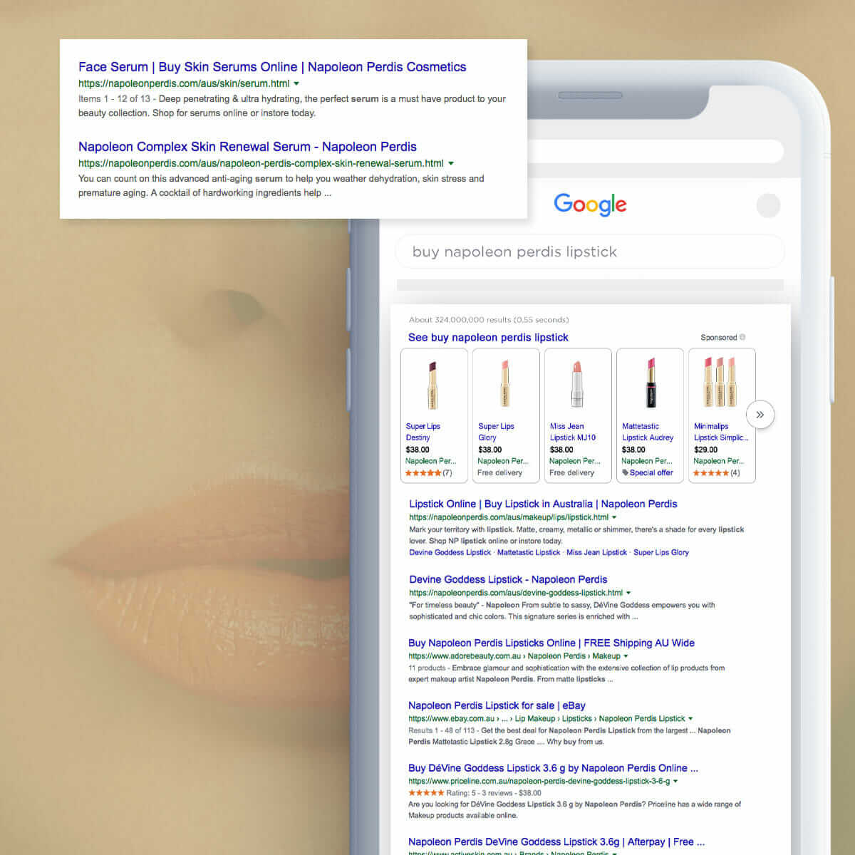 Napoleon Perdis Google Ad